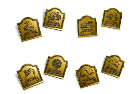 SeamiArt Potentate Vintage Brass Metal Travel Letter Clip Ticket 1Pc.