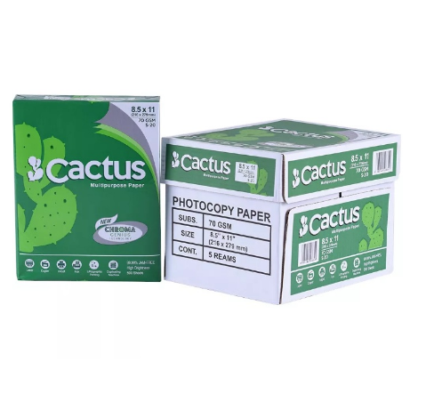 Copy Paper Bond Paper Cactus Brand Short/A4/Long Sold Per Ream