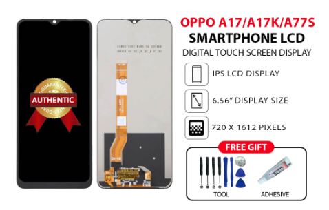 Smartphone LCD for Oppo A17/ A17k / A77s Digital Touch Screen Display Frame Assembly for Replacement