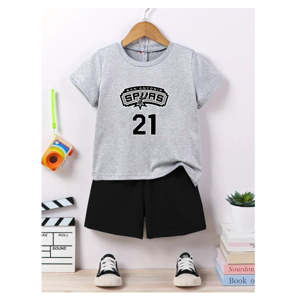 Boy Clothes Corp Terno for Kids Boys Fashion Sando Shorts Set Summer Tshirt  S14