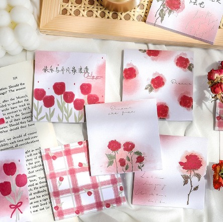 Rose Design Sticky Note