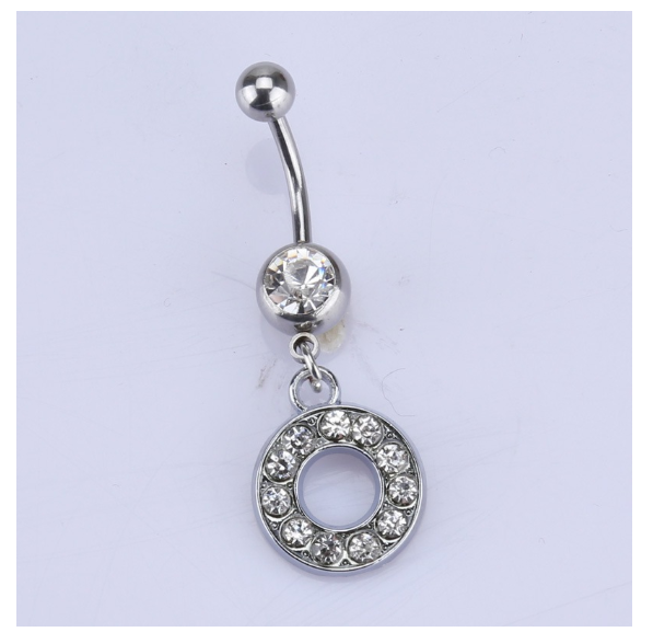 Body Piercing Drop Dangle Belly Button Rings Navel 26 Letter Ring Jewelry Sexy O