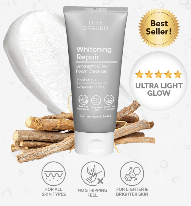 Luxe Organix Whitening Repair Cleanser Niacinamide 2 Percent Cleanser 150ml