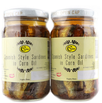 Mi Cocina Spanish Style Sardines in Corn Oil Mild Spicy 2 x 230g