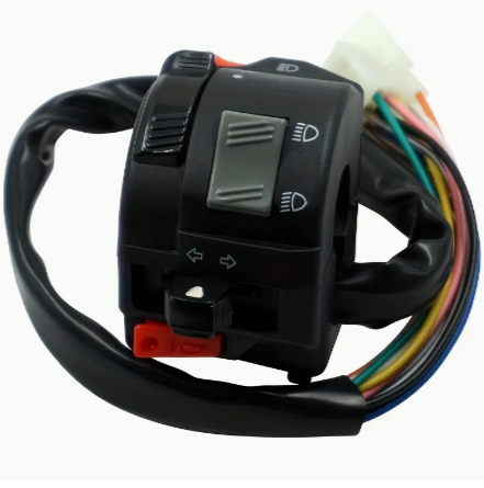 Yamaha Street Sport Motorcycles 5-Function Switch Assembly - ABS Body Kits with Headlight, Turn Signal, Horn and Pass Light Switches for RXKNEW 125 Handlebar Control Combination