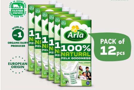 Arla Full Cream Milk 1L 12-Pack