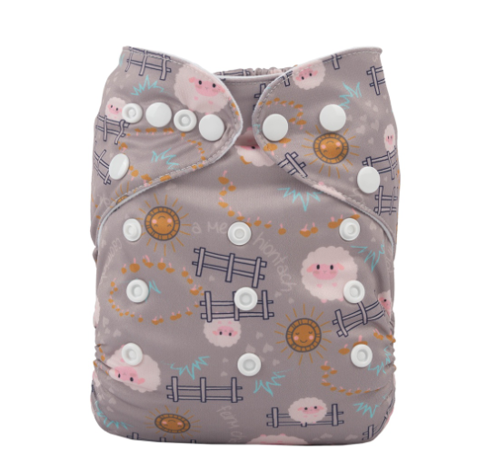 Alva Baby Cloth Diapers Washable Pocket Nappy Diaper for Newborn Without Insert N9