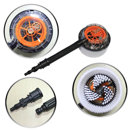 Car Washing Brush Automatic Rotating High Pressure Cleaning Tool General Motorcycle