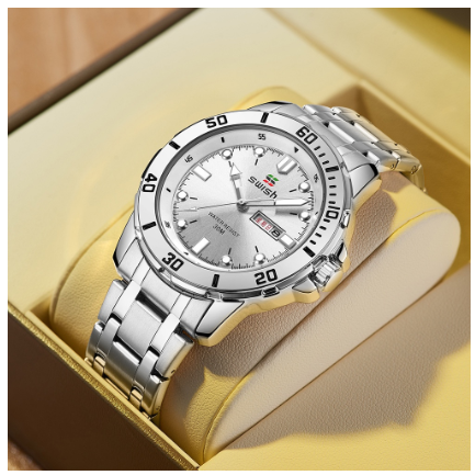 Original Luxury Fashion Watch Luminous Calendar Waterproof Business Simple Quartz Watch M5