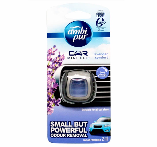 AmbiPur Car Mini Clip (Lavender Comfort) Air Freshener 2ml
