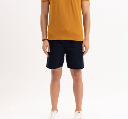 Penshoppe Modern Fit Twill Shorts With Penshoppe Branding For Men