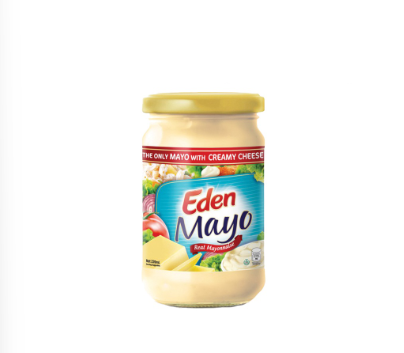 Eden Mayo Jar - Real Mayonnaise with Cream Cheese Flavor 220ml Rich, Creamy, Savory Spread