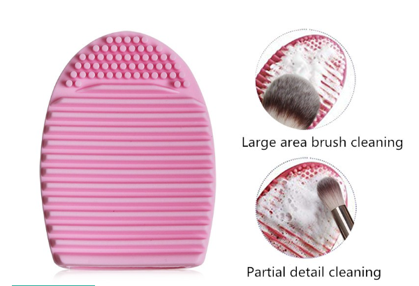 MAANGE MAANGE 1 Piece Scrubbing Egg Makeup Brush Cleaner Silicone Cleaning Tool