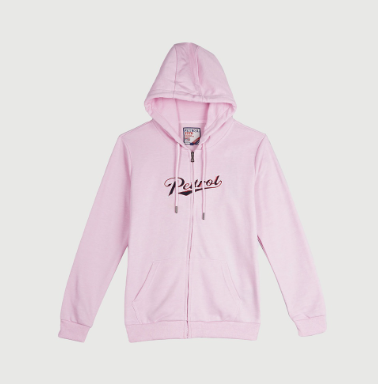 Petrol Basic Ladies Jacket with Hoodie and Pocket for Women Regular Fitting 121158 Lavander