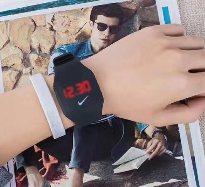 Nike Unisex Watch Electronic LED Watch smart Students Sport Digital Life Waterproof