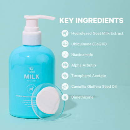 Her Skin Milk Lotion with Goat's Milk for Skin Double Brightening 250ml SPF50 PA+++