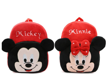 Mickey Minnie Little School Plush Bag Baby Cartoon Backpack