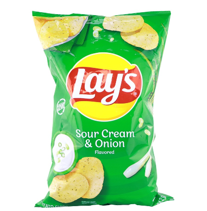 Lays Sour Cream and Onion Potato Chips 184.2g
