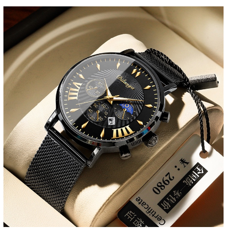 Original Luxury Fashion Business Trend Casual Sports Temperament Men's Stainless Steel Watch M003