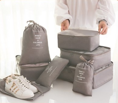 Travel Organizer Storage Bags 7 Pcs Set Thickened Zip Lock Portable Luggage Organizer Suitcase Packing Set Storage Cases Travel Set