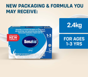 BONAKID 1+ Stage 3 Powdered Milk Drink for 1 to 3 Years Old 2.4kg