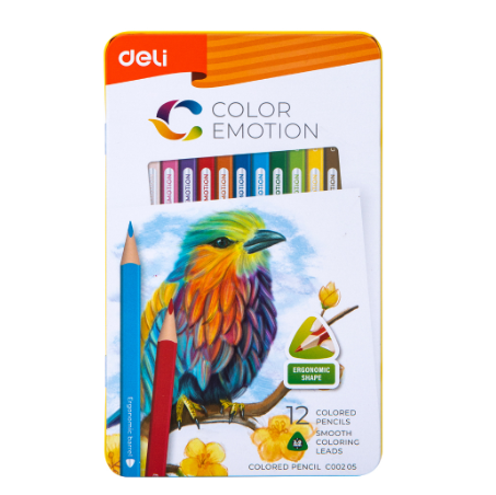 Deli C00205 Colored Pencil 12 Colors