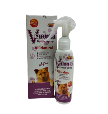 Papi Venoma Herbal Antiparasitic Spray for Dogs 120ml