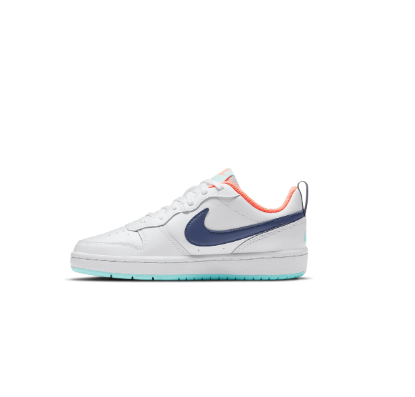 Nike Court Borough Low 2 GS Low-Cut Skateboard Shoes Blue/White BQ5448-112