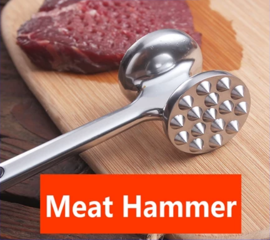 Stainless Steel Meat Tenderizer Steak mallet Hammer Meat Tools Kitchen Tool AASHOP