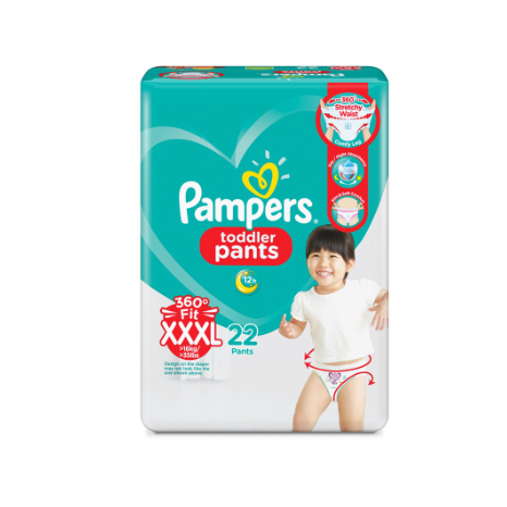 Pampers Baby Dry Pants Diapers XXXL 22s x 4 packs (88 pcs) - >16kg