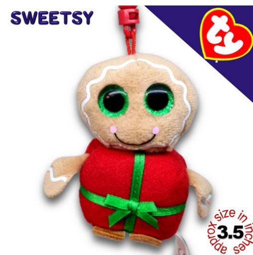 TY Key Clips-Chains Bag Charm Hanging Plushie Stuffed Toy Collection TYCC17