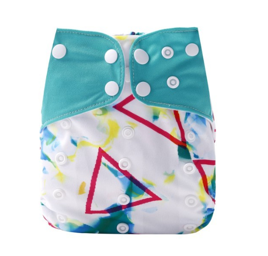 Reusable Waterproof Diaper With Single Size Print D24