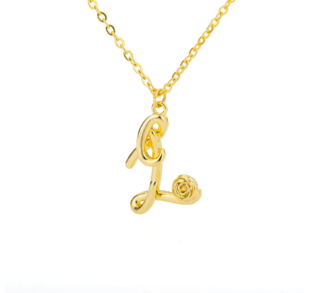 Dainty Gold Letter Necklace Tiny 26 Capital A-Z Pendant Choker Necklace,Cute Personalized Name Necklace Gold Jewelry Necklace Z