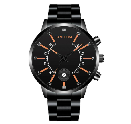 2020 new color scale calendar quartz watch alloy steel band men's watch fashion fashion business large plate Watch M4