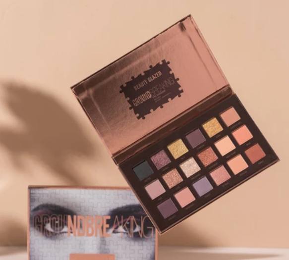 BEAUT GLAZED 18 Colors Eyeshadow Palette Huda Glitter Matte Long Lasting Color Change Eye Shadow Palette Cosmetics