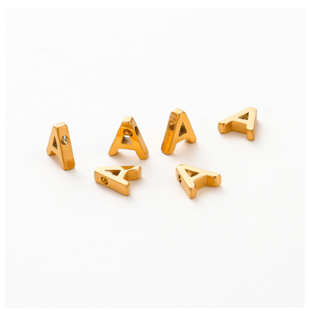 St.K unkka 316L Stainless Steel Initial Name Pendant Necklace Alphabet A-Z 26 Letter Fashion Necklace A