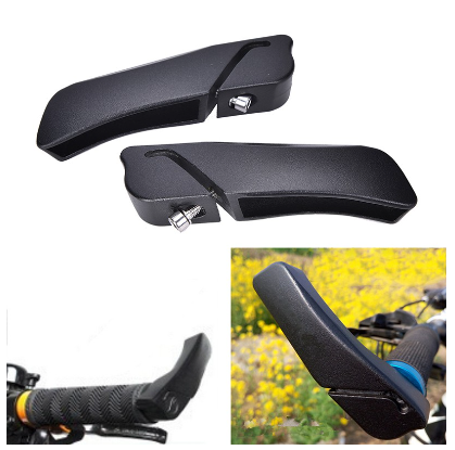 2X Black Aluminum alloy Cycling Bicycle Bike Mountain Handlebar Bar End Grips Super