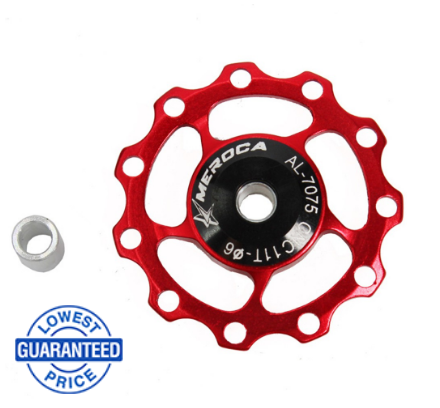 Meroca Aluminum Alloy 11T 13T Guide Wheel MTB Rear Derailleur Pulley Jockey Road bike Roller