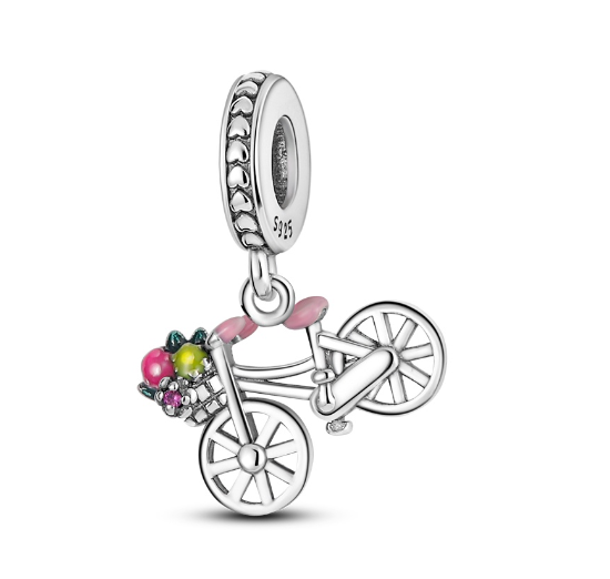 Genuine 925 Silver Little Boy Fox Rose Pyramid Mummy Charms Fit Original Charm Bracelets Diy Moon Cat Schnauzer Pendant For Jewelry S39