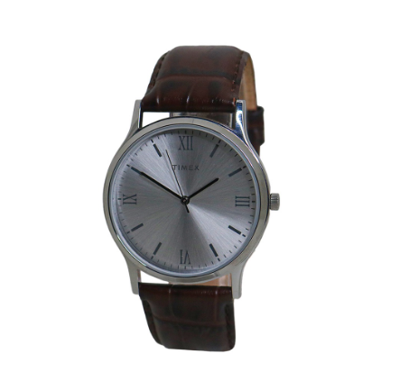 Timex Analog Brown Leather Analog Quartz Watch For Men TW00NTD14E CLASSICS