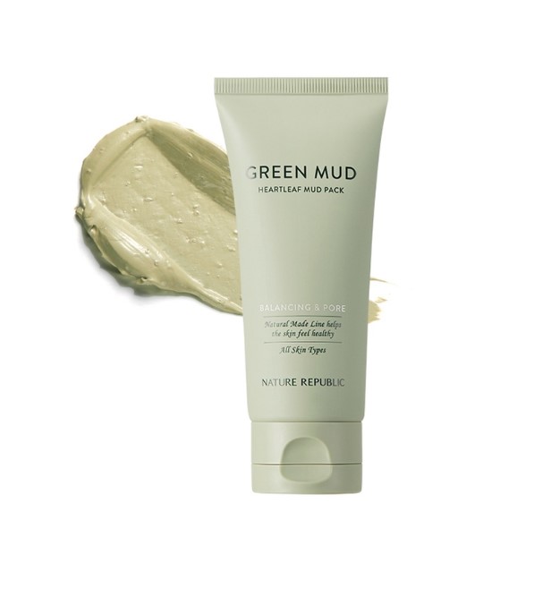 Nature Republic Natural Made Green Heartleaf Balancing Mud Pack