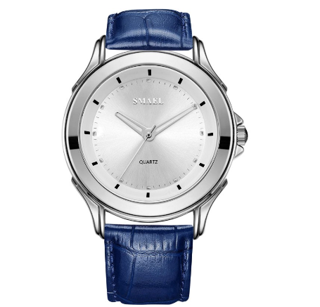 SMAEL 1906 Fashion Quartz Men's Watch Stainless Steel Top Brand 3Bar Waterproof Mens Leather Date Sport Watches Clock M3