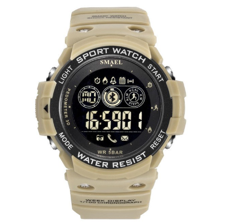 Smael 1602 Fashion Brand Men's Digital Sports Clock Outdoor Watch LED Display Chronograph Automatic Date M1