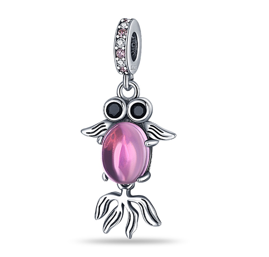 Genuine 925 Silver Little Boy Fox Rose Pyramid Mummy Charms Fit Original Charm Bracelets Diy Moon Cat Schnauzer Pendant For Jewelry S35