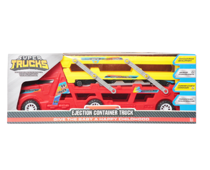 Super Trucks Ejection Container Red Vehicle Playset