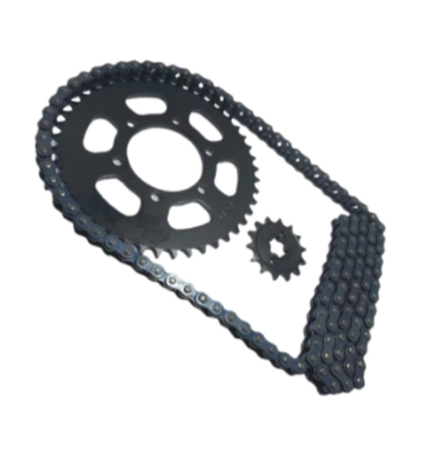 CSL Chain and Sprocket Set C100/Dream 14T-34T-428-108L Black Japan Quality