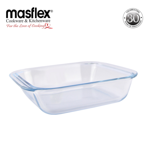 Masflex 1.1 liter Square Borosilicate Glass Bakeware
