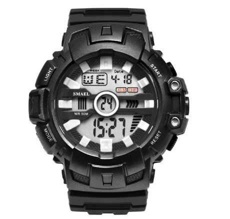 SMAEL 1532B Top Brand Sport Watches For Men LED Digital Quartz Analog Watch Luxury Clock Male ​Military Sport Wristwatch M5