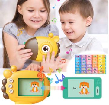 60pcs cards Early Education Card Reader Learning Reader Giraffe Learning Machine Children Gift Toys