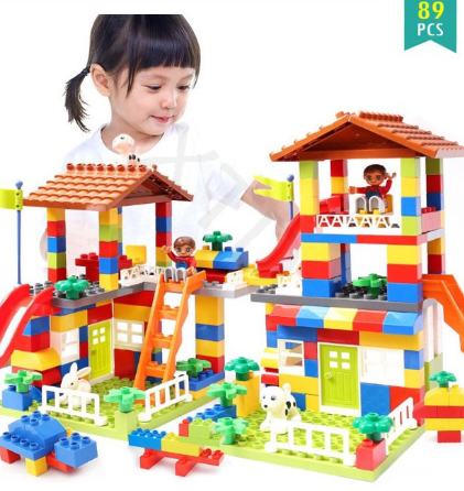 89PCS Castle Large Particles Compatible with Lego Educational Building Blocks for Boys and Girls chi
